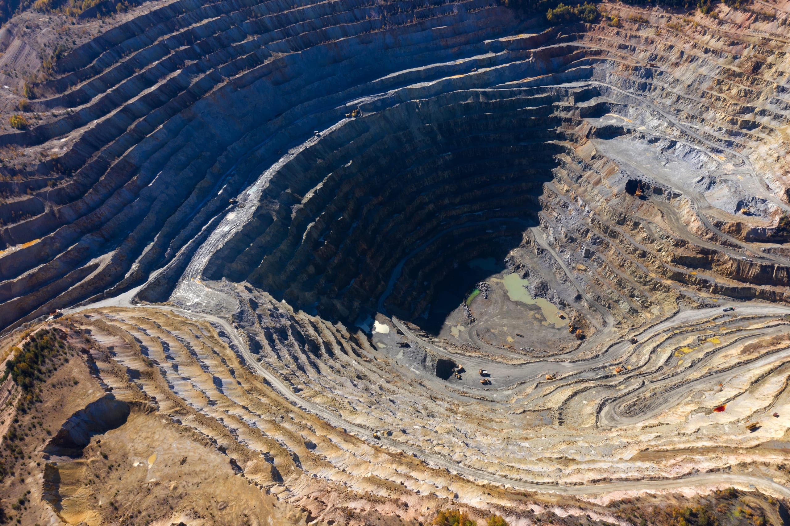 Open-cast mining operation on the Great Dyke